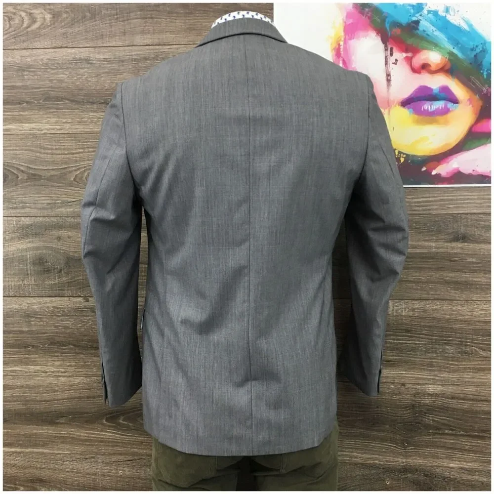 BANANA REPUBLIC Mens Blazer Sport Coat Casual Jacket Size‎ 42R Gray Wool Suit